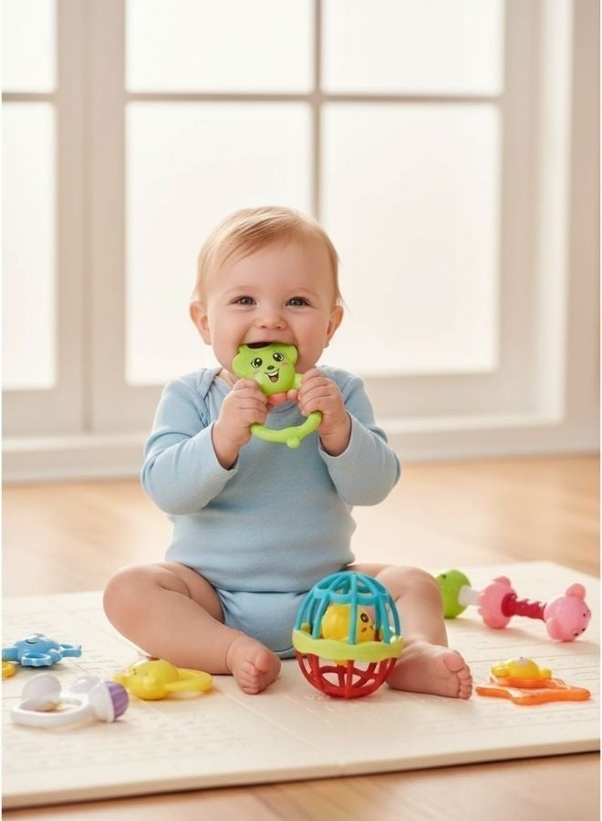 ZEESQUARE Baby Teether Toy Rattle Set Toddler Toy for New Born Baby - Image 5
